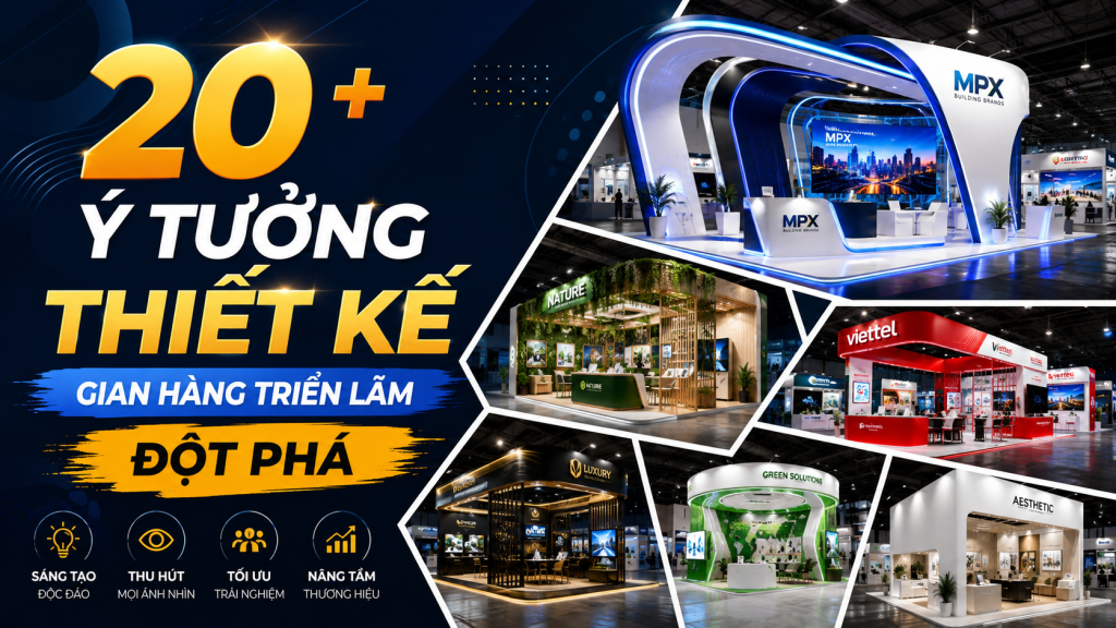 20+ Ý Tưởng Thiết Kế Gian Hàng Triển Lãm Đột Ph