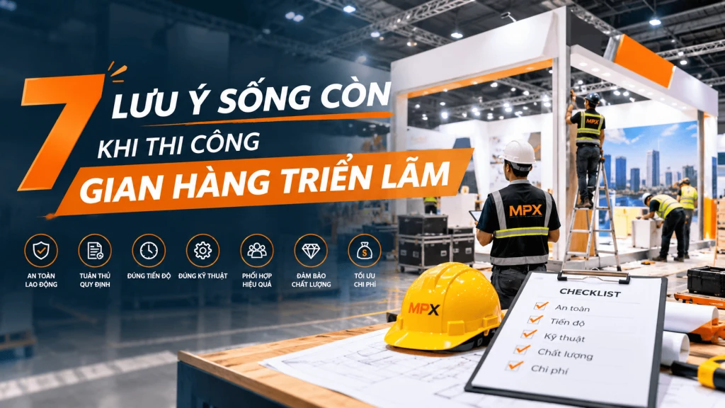 7 Lưu Ý Sống Còn Khi Thi Công Gian Hàng Triển Lãm