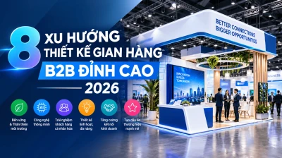 8 Xu Hướng Thiết Kế Gian Hàng B2B Đỉnh Cao 2026