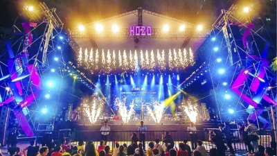 Thi Công Hệ Thống Sân Khấu Hò Dô Festival 2024 Với Giàn Truss Chịu Tải Trọng Lớn