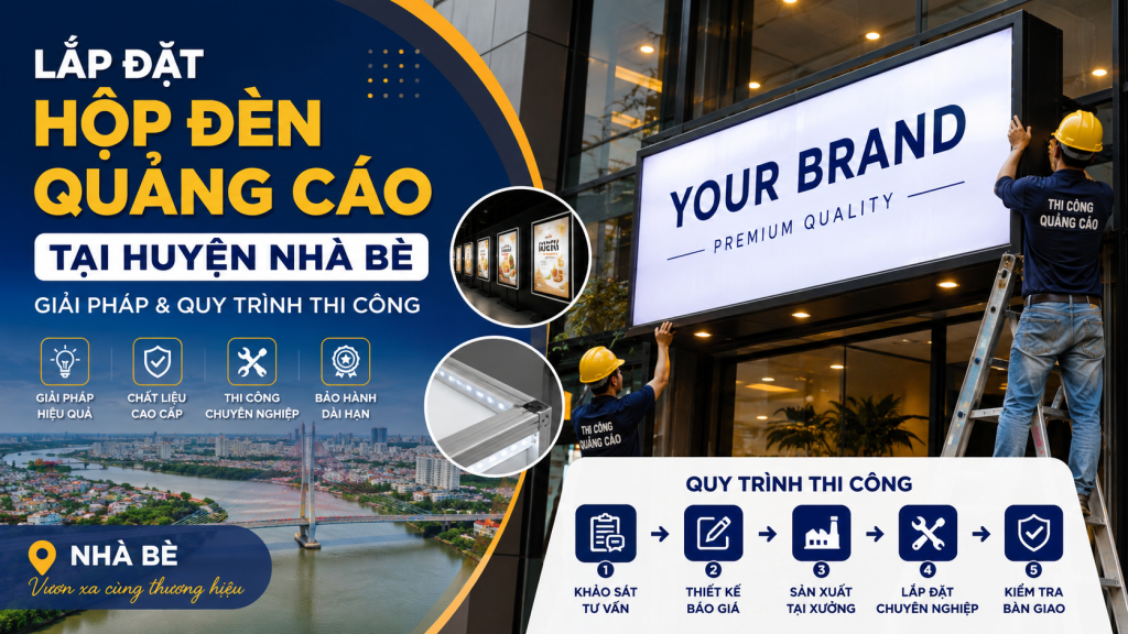 Lắp Đặt Hộp Đèn Quảng Cáo Tại Huyện Nhà Bè | Giải Pháp & Báo Giá