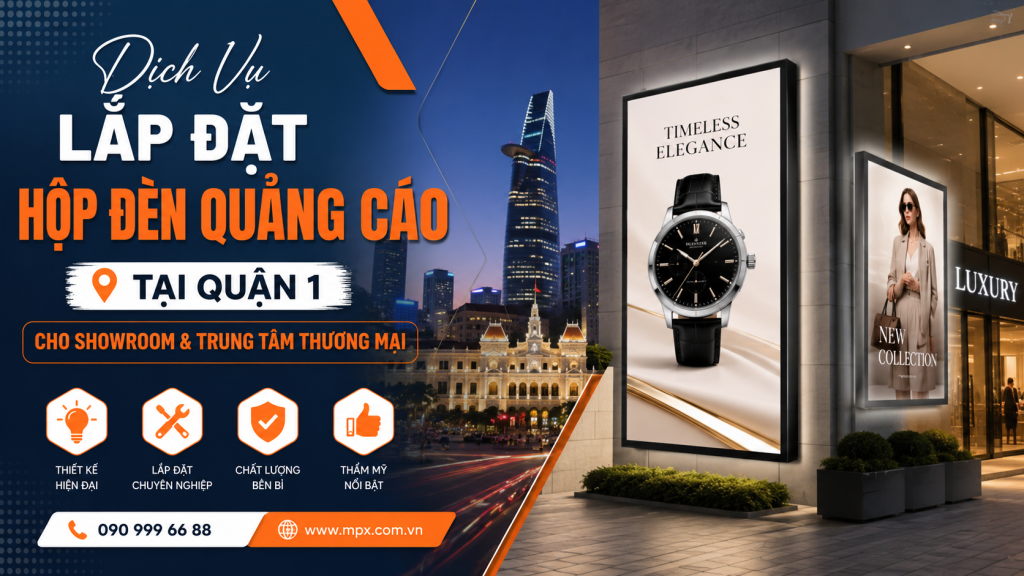 Lắp Đặt Hộp Đèn Quảng Cáo Tại Quận 1 Chuyên Nghiệp, Đạt Chuẩn PCCC