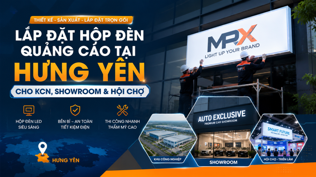 Lắp Đặt Hộp Đèn Quảng Cáo Tại Hưng Yên Trọn Gói, Chuẩn KCN 2026