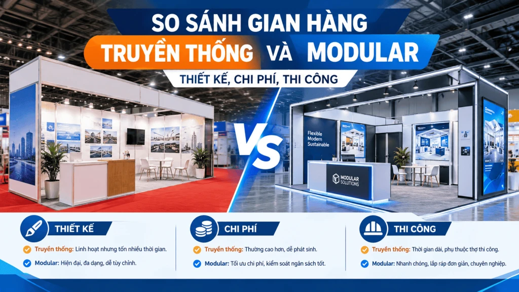 Gian Hàng Truyền Thống vs Modular: Loại Nào Tiết Kiệm Hơn?