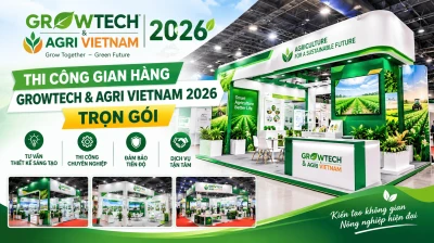Thi Công Gian Hàng Growtech & Agri Vietnam 2026 Trọn Gói