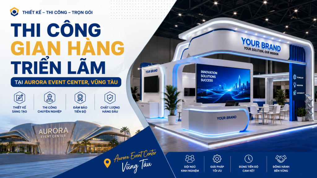 Thi Công Gian Hàng Triển Lãm Tại Aurora Event Center, Vũng Tàu
