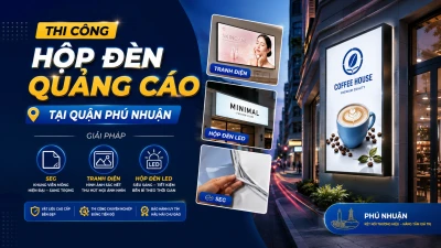 Thi Công Hộp Đèn Quảng Cáo Quận Phú Nhuận: SEG, Tranh Điện, Hộp Đèn LED | MPX