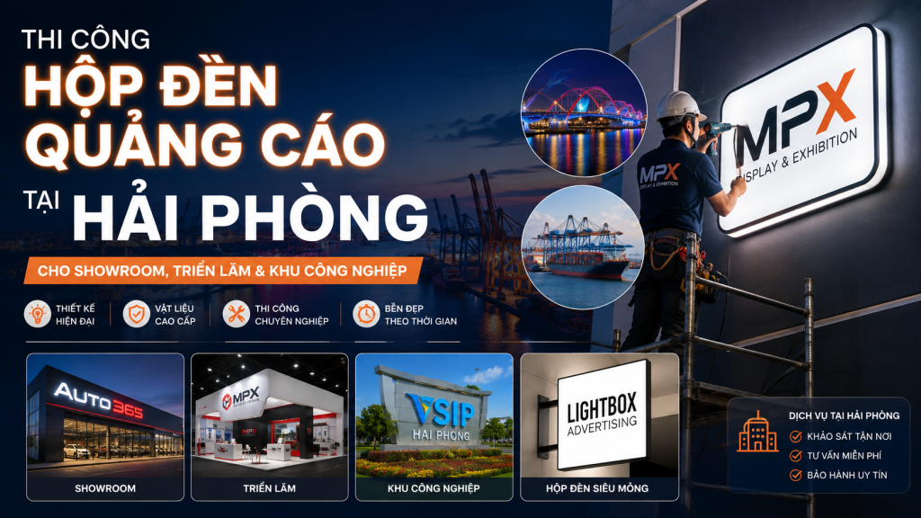 Thi Công Hộp Đèn Quảng Cáo Tại Hải Phòng Chuyên Nghiệp, Thi Công Nhanh