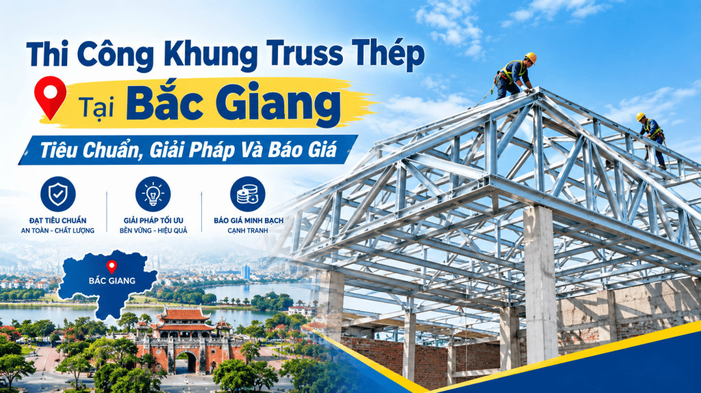 Thi Công Khung Truss Thép Tại Bắc Giang: Tiêu Chuẩn, Giải Pháp Và Báo Giá
