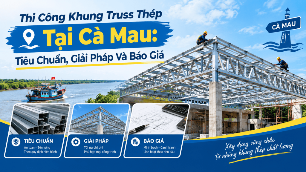 Thi Công Khung Truss Thép Tại Cà Mau: Tiêu Chuẩn, Giải Pháp Và Báo Giá