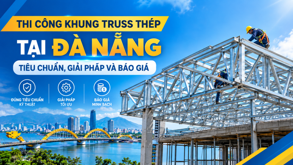 Thi Công Khung Truss Thép Tại Đà Nẵng: Tiêu Chuẩn, Giải Pháp Và Báo Giá
