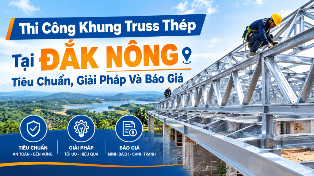 Thi Công Khung Truss Thép Tại Đắk Nông: Tiêu Chuẩn, Giải Pháp Và Báo Giá