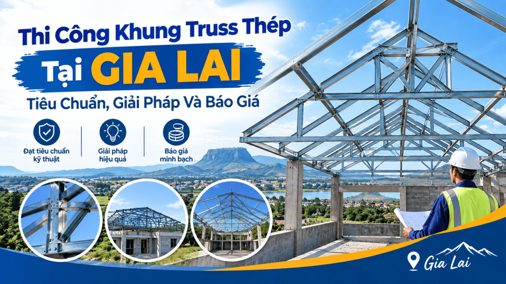 Thi Công Khung Truss Thép Tại Gia Lai: Tiêu Chuẩn, Giải Pháp Và Báo Giá