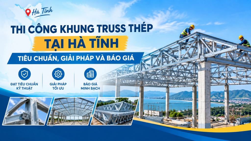 Thi Công Khung Truss Thép Tại Hà Tĩnh: Tiêu Chuẩn, Giải Pháp Và Báo Giá