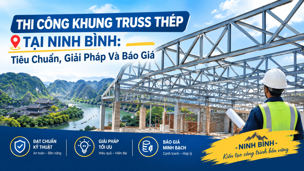 Thi Công Khung Truss Thép Tại Ninh Bình: Tiêu Chuẩn, Giải Pháp Và Báo Giá