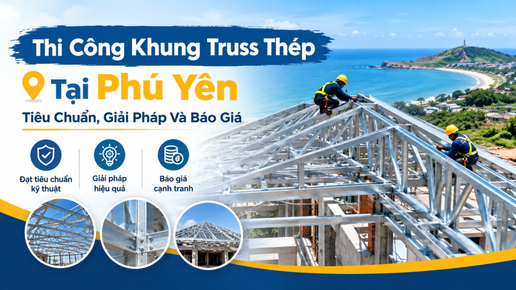 Thi Công Khung Truss Thép Tại Phú Yên: Tiêu Chuẩn, Giải Pháp Và Báo Giá