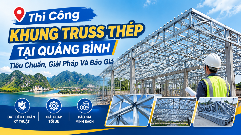 Thi Công Khung Truss Thép Tại Quảng Bình: Tiêu Chuẩn, Giải Pháp Và Báo Giá