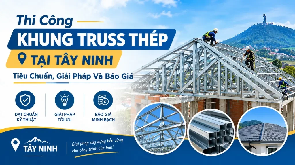 Thi Công Khung Truss Thép Tại Tây Ninh: Tiêu Chuẩn, Giải Pháp Và Báo Giá