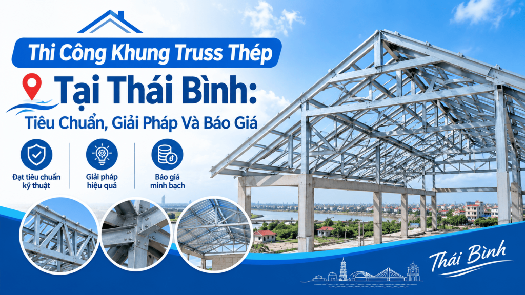 Thi Công Khung Truss Thép Tại Thái Bình: Tiêu Chuẩn, Giải Pháp Và Báo Giá