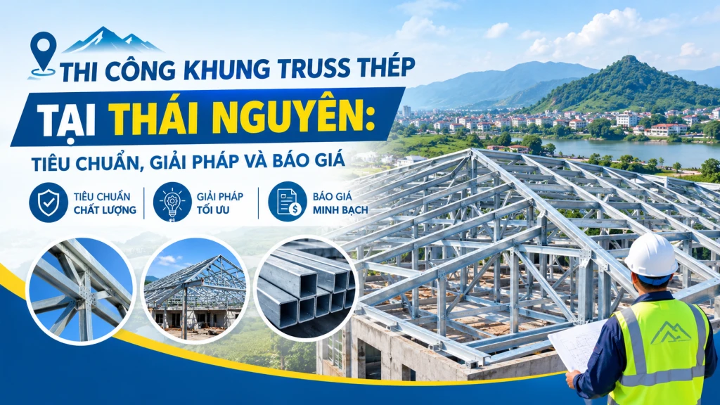 Thi Công Khung Truss Thép Tại Thái Nguyên: Tiêu Chuẩn, Giải Pháp Và Báo Giá