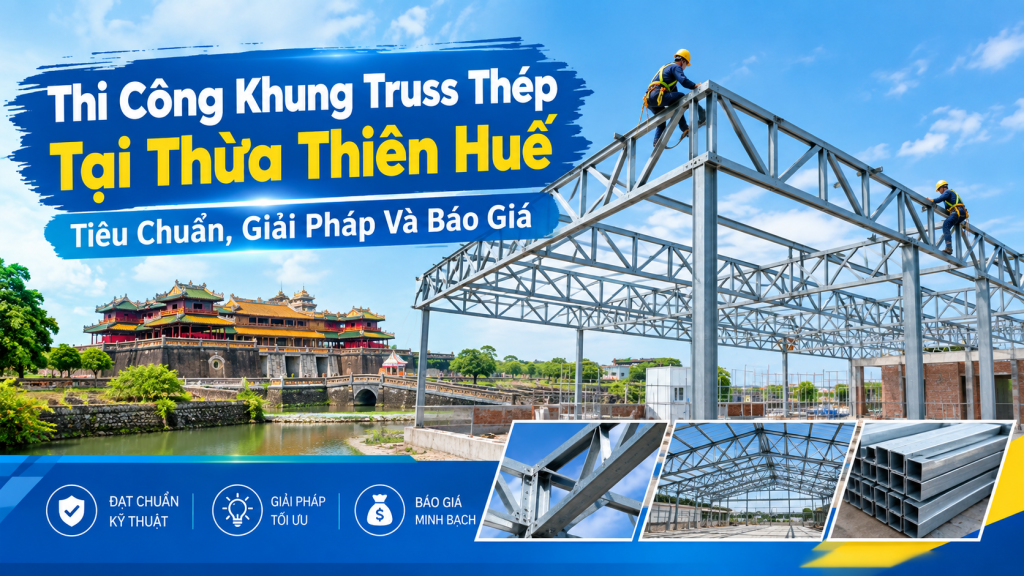 Thi Công Khung Truss Thép Tại Thừa Thiên Huế: Tiêu Chuẩn, Giải Pháp Và Báo Giá