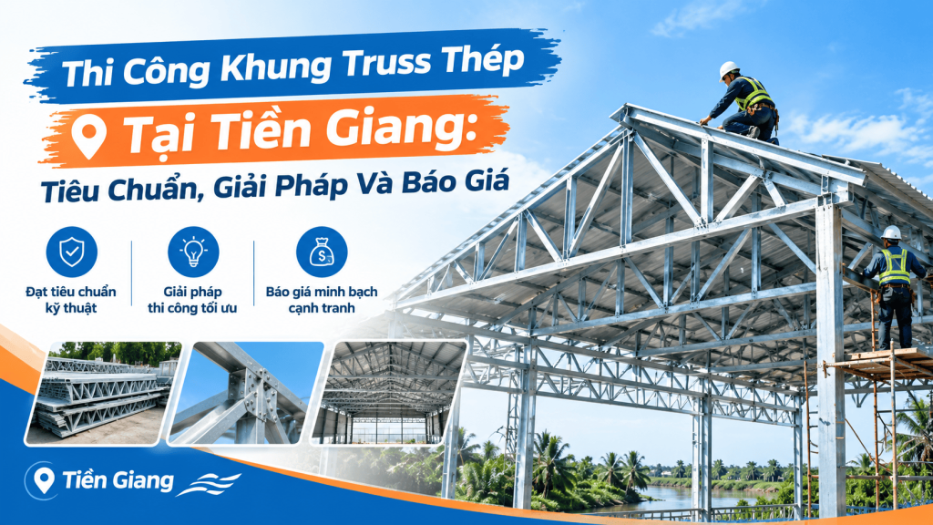 Thi Công Khung Truss Thép Tại Tiền Giang: Tiêu Chuẩn, Giải Pháp Và Báo Giá