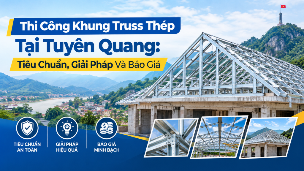 Thi Công Khung Truss Thép Tại Tuyên Quang: Tiêu Chuẩn, Giải Pháp Và Báo Giá