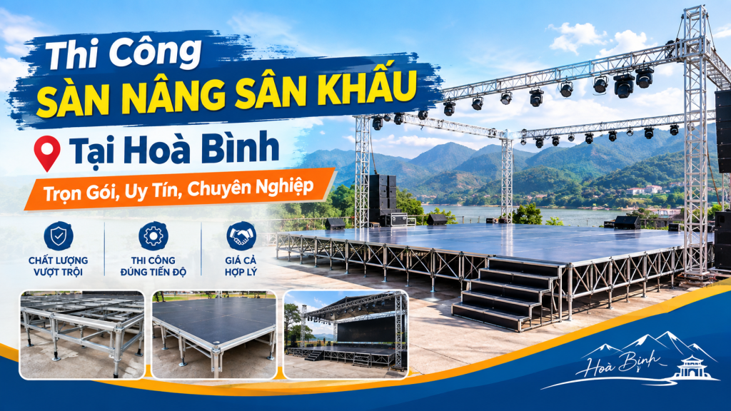 Thi Công Sàn Nâng Sân Khấu Tại Hoà Bình: Trọn Gói, Uy Tín, Chuyên Nghiệp