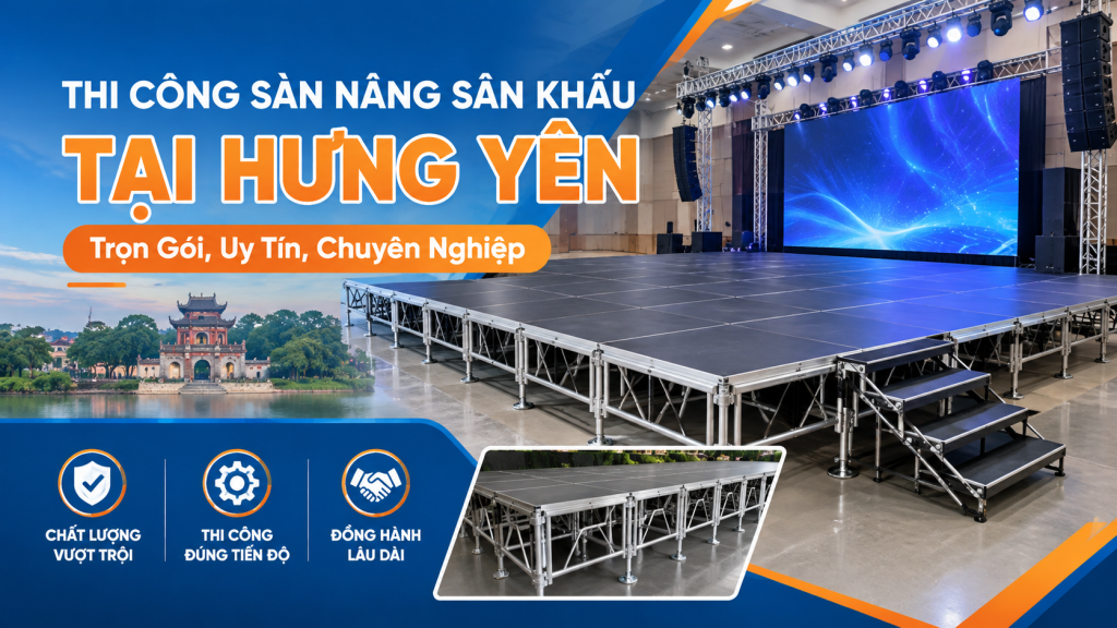 Thi Công Sàn Nâng Sân Khấu Tại Hưng Yên: Trọn Gói, Uy Tín, Chuyên Nghiệp