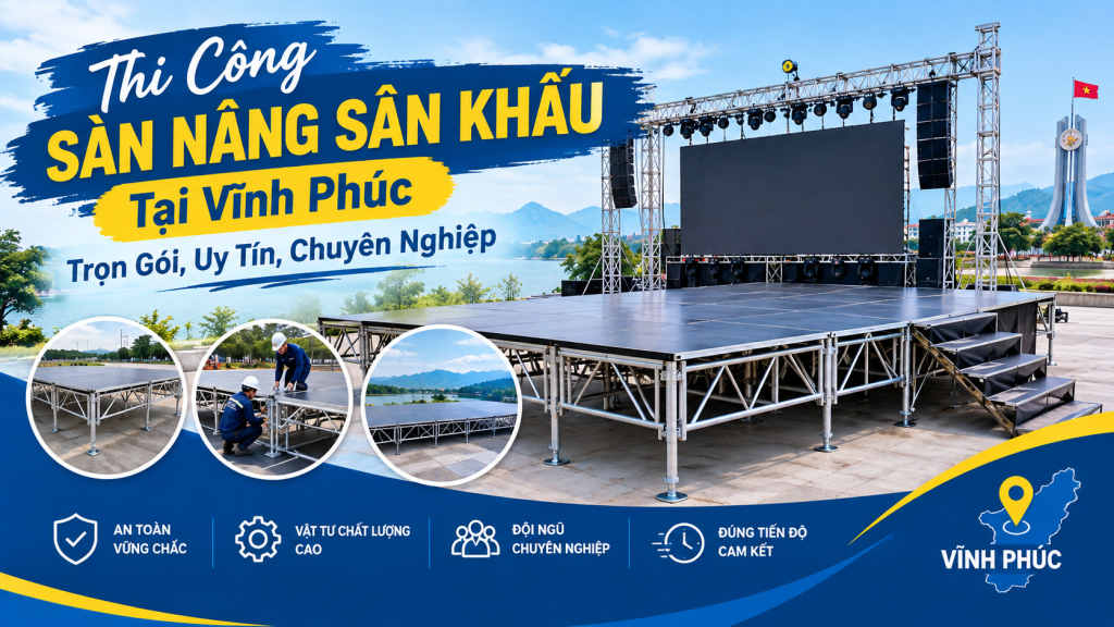 Thi Công Sàn Nâng Sân Khấu Tại Vĩnh Phúc: Trọn Gói, Uy Tín, Chuyên Nghiệp