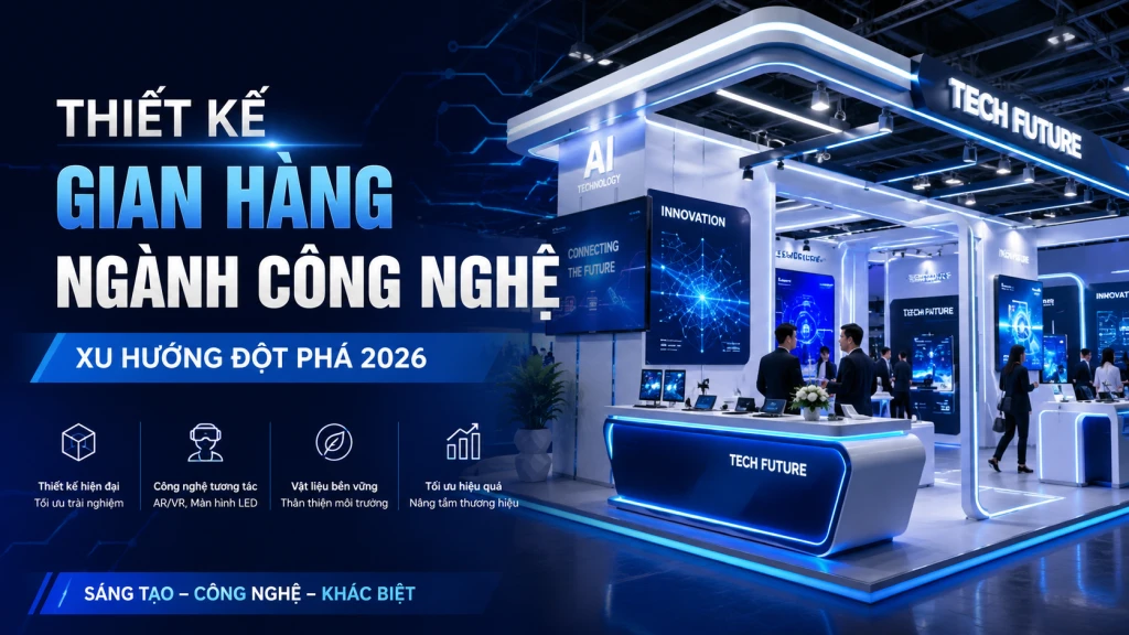 Thiết Kế Gian Hàng Ngành Công Nghệ: Xu Hướng Đột Phá