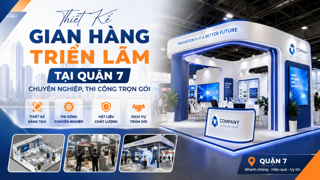 Thiết Kế Gian Hàng Triển Lãm Tại Quận 7 Chuyên Nghiệp, Thi Công Trọn Gói
