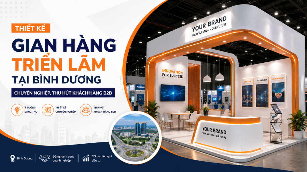 Thiết Kế Gian Hàng Triển Lãm Tại Bình Dương Chuyên Nghiệp, Thu Hút Khách Hàng B2B