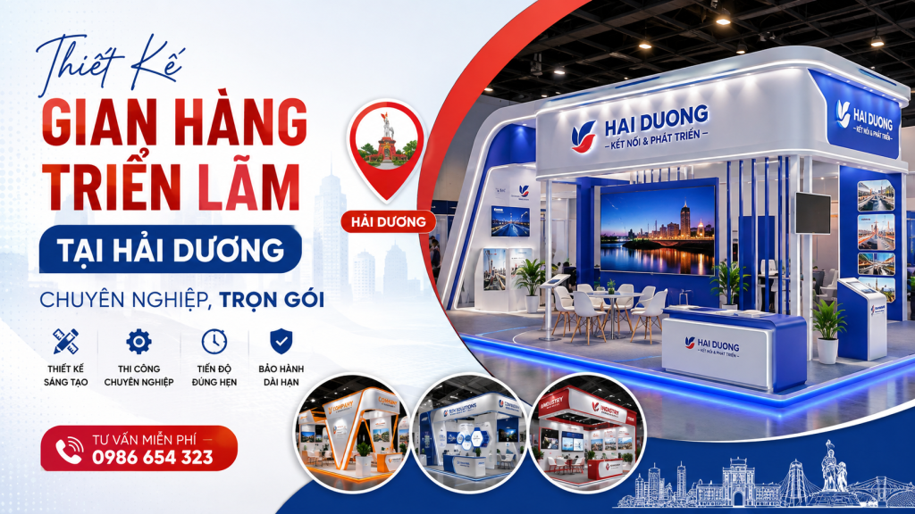 Thiết Kế Gian Hàng Triển Lãm Tại Hải Dương Chuyên Nghiệp, Trọn Gói