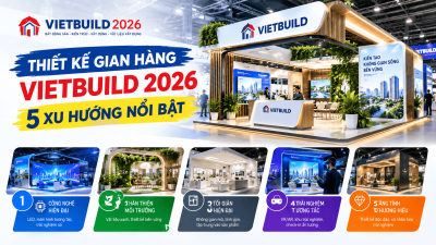 Thiết Kế Gian Hàng Vietbuild 2026: 5 Xu Hướng Nổi Bật