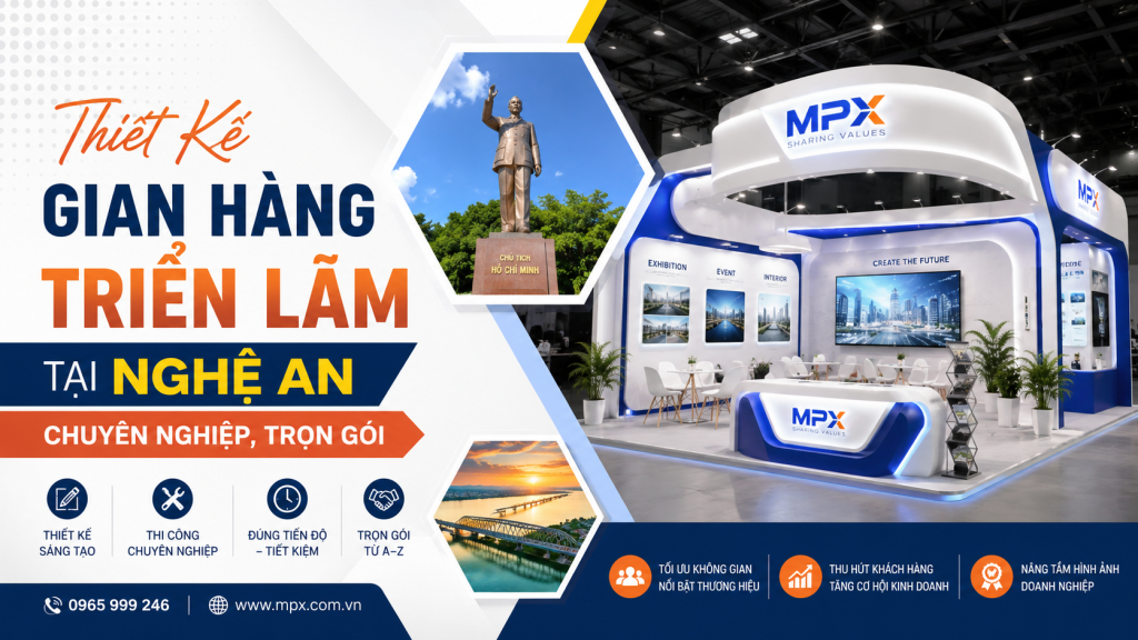 Thiết Kế Gian Hàng Triển Lãm Tại Nghệ An Chuyên Nghiệp, Trọn Gói