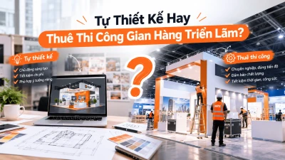 Tự Thiết Kế Hay Thuê Thi Công Gian Hàng Triển Lãm?