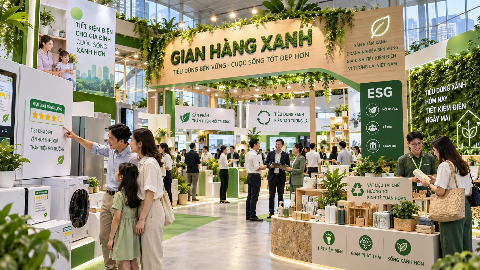Tổng quan xu hướng phát triển gian hàng xanh hướng tới mục tiêu Net Zero trong ngành triển lãm hiện nay